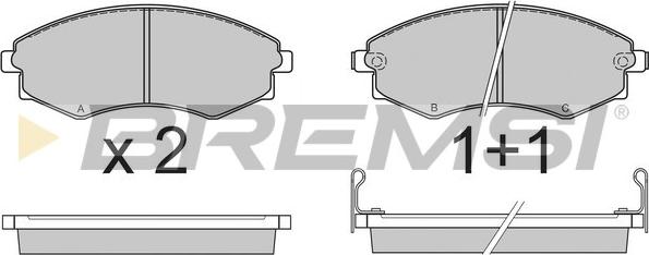 Bremsi BP2494 - Bremsbelagsatz, Scheibenbremse alexcarstop-ersatzteile.com