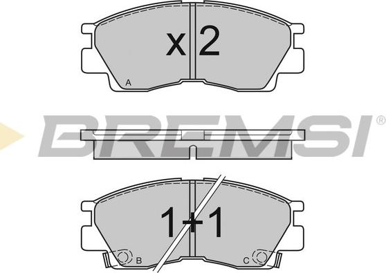 Bremsi BP2453 - Bremsbelagsatz, Scheibenbremse alexcarstop-ersatzteile.com