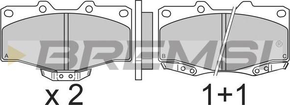 Bremsi BP2463 - Bremsbelagsatz, Scheibenbremse alexcarstop-ersatzteile.com