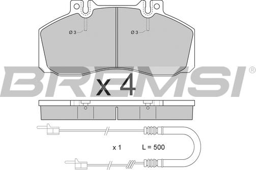 Bremsi BP2409 - Bremsbelagsatz, Scheibenbremse alexcarstop-ersatzteile.com