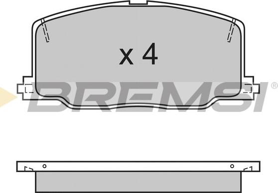 Bremsi BP2411 - Bremsbelagsatz, Scheibenbremse alexcarstop-ersatzteile.com