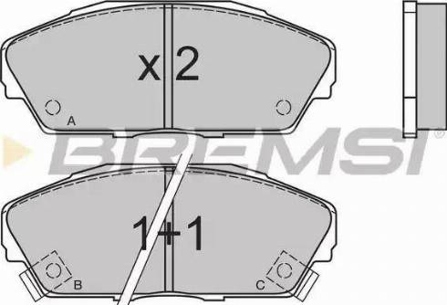 Bremsi BP2480 - Bremsbelagsatz, Scheibenbremse alexcarstop-ersatzteile.com