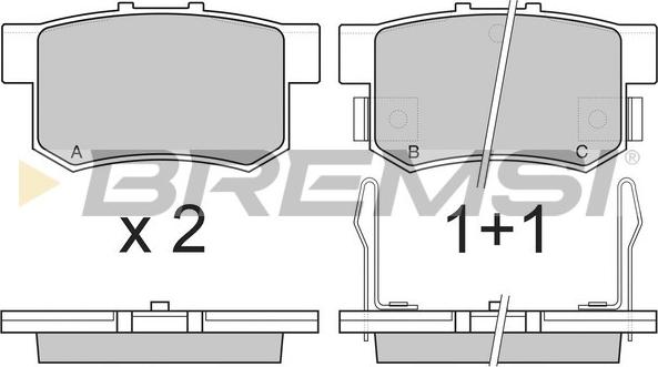 Bremsi BP2483 - Bremsbelagsatz, Scheibenbremse alexcarstop-ersatzteile.com