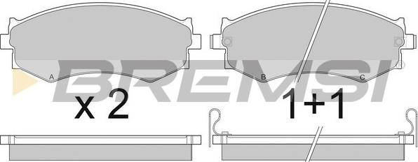 Bremsi BP2439 - Bremsbelagsatz, Scheibenbremse alexcarstop-ersatzteile.com