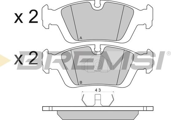 Bremsi BP2432 - Bremsbelagsatz, Scheibenbremse alexcarstop-ersatzteile.com