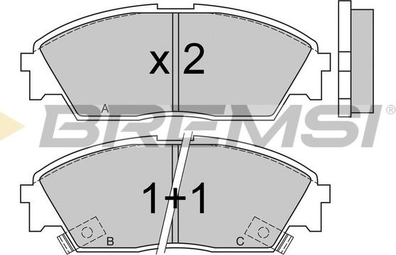 Bremsi BP2479 - Bremsbelagsatz, Scheibenbremse alexcarstop-ersatzteile.com