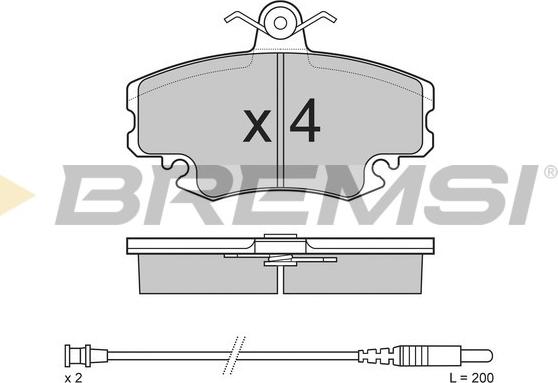 Bremsi BP2590 - Bremsbelagsatz, Scheibenbremse alexcarstop-ersatzteile.com