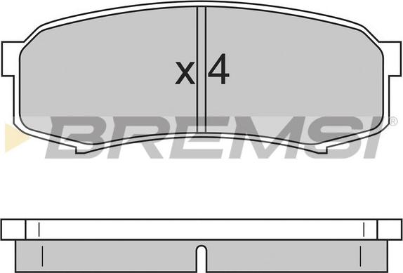 Bremsi BP2597 - Bremsbelagsatz, Scheibenbremse alexcarstop-ersatzteile.com