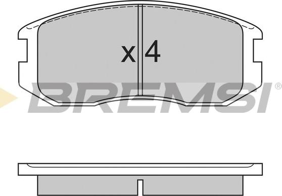 Bremsi BP2558 - Bremsbelagsatz, Scheibenbremse alexcarstop-ersatzteile.com