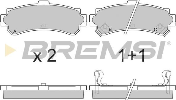 Bremsi BP2690 - Bremsbelagsatz, Scheibenbremse alexcarstop-ersatzteile.com