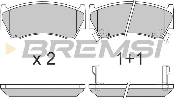 Bremsi BP2691 - Bremsbelagsatz, Scheibenbremse alexcarstop-ersatzteile.com