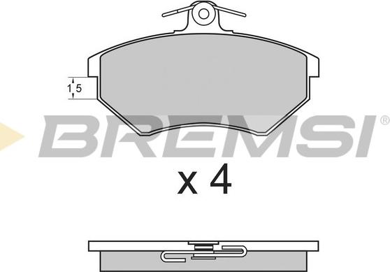 Bremsi BP2641 - Bremsbelagsatz, Scheibenbremse alexcarstop-ersatzteile.com