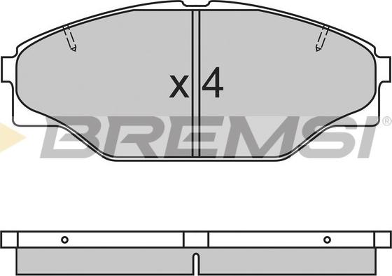 Bremsi BP2617 - Bremsbelagsatz, Scheibenbremse alexcarstop-ersatzteile.com