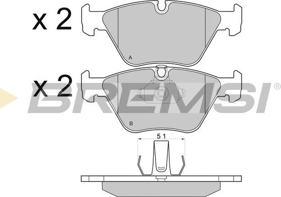 Bremsi BP2685 - Bremsbelagsatz, Scheibenbremse alexcarstop-ersatzteile.com