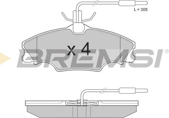 Bremsi BP2686 - Bremsbelagsatz, Scheibenbremse alexcarstop-ersatzteile.com