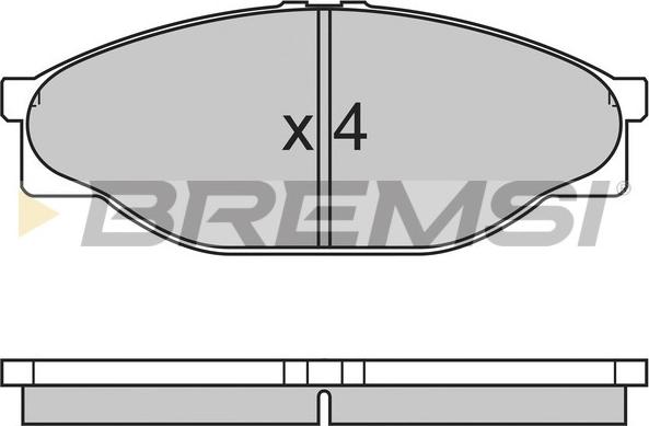 Bremsi BP2633 - Bremsbelagsatz, Scheibenbremse alexcarstop-ersatzteile.com