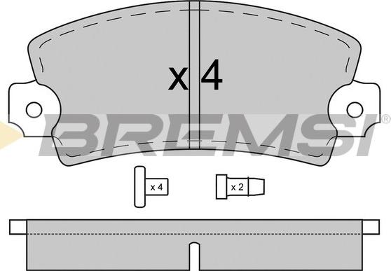 Bremsi BP2018 - Bremsbelagsatz, Scheibenbremse alexcarstop-ersatzteile.com