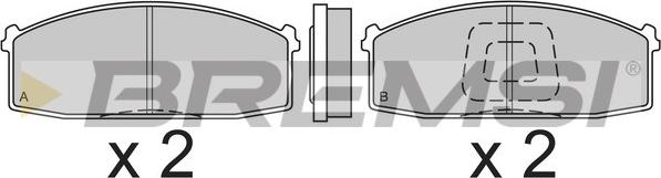 Bremsi BP2199 - Bremsbelagsatz, Scheibenbremse alexcarstop-ersatzteile.com