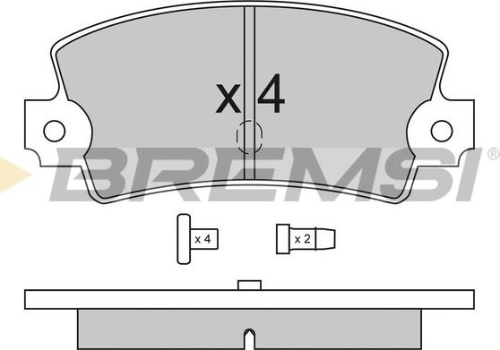 Bremsi BP2114 - Bremsbelagsatz, Scheibenbremse alexcarstop-ersatzteile.com