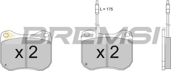 Bremsi BP2118 - Bremsbelagsatz, Scheibenbremse alexcarstop-ersatzteile.com