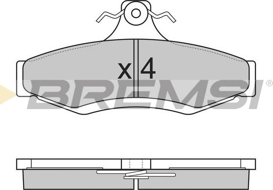 Bremsi BP2851 - Bremsbelagsatz, Scheibenbremse alexcarstop-ersatzteile.com