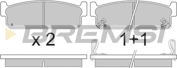 Bremsi BP2860 - Bremsbelagsatz, Scheibenbremse alexcarstop-ersatzteile.com