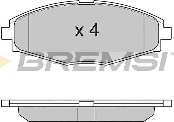 Bremsi BP2804 - Bremsbelagsatz, Scheibenbremse alexcarstop-ersatzteile.com