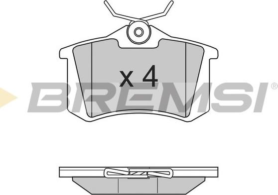 Bremsi BP2807 - Bremsbelagsatz, Scheibenbremse alexcarstop-ersatzteile.com