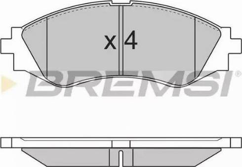 Bremsi BP2833 - Bremsbelagsatz, Scheibenbremse alexcarstop-ersatzteile.com