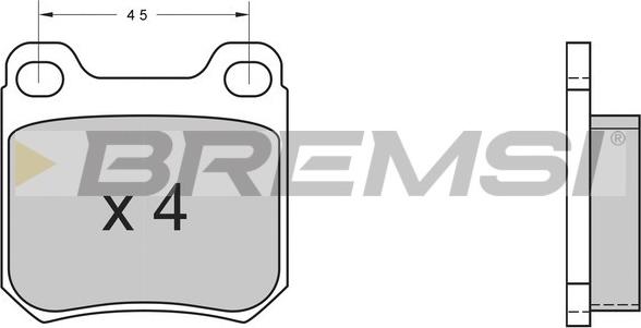 Bremsi BP2368 - Bremsbelagsatz, Scheibenbremse alexcarstop-ersatzteile.com