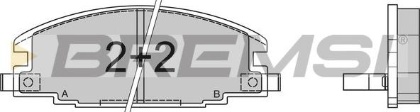 Bremsi BP2367 - Bremsbelagsatz, Scheibenbremse alexcarstop-ersatzteile.com