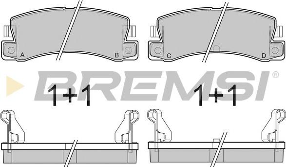 Bremsi BP2323 - Bremsbelagsatz, Scheibenbremse alexcarstop-ersatzteile.com