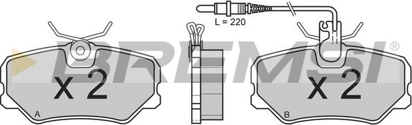 Bremsi BP2379 - Bremsbelagsatz, Scheibenbremse alexcarstop-ersatzteile.com