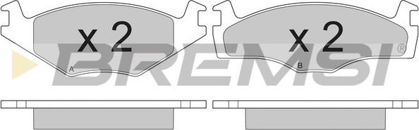 Bremsi BP2261 - Bremsbelagsatz, Scheibenbremse alexcarstop-ersatzteile.com