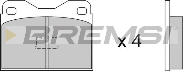 Bremsi BP2219 - Bremsbelagsatz, Scheibenbremse alexcarstop-ersatzteile.com