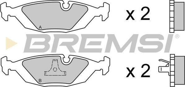 Bremsi BP2236 - Bremsbelagsatz, Scheibenbremse alexcarstop-ersatzteile.com