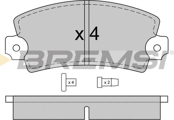 Bremsi BP2220 - Bremsbelagsatz, Scheibenbremse alexcarstop-ersatzteile.com