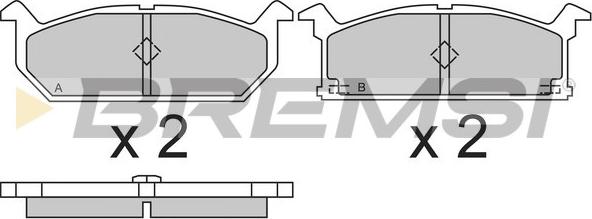 Bremsi BP2279 - Bremsbelagsatz, Scheibenbremse alexcarstop-ersatzteile.com