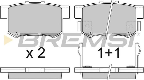 Bremsi BP2750 - Bremsbelagsatz, Scheibenbremse alexcarstop-ersatzteile.com