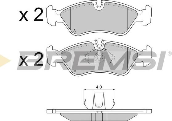 Bremsi BP2704 - Bremsbelagsatz, Scheibenbremse alexcarstop-ersatzteile.com