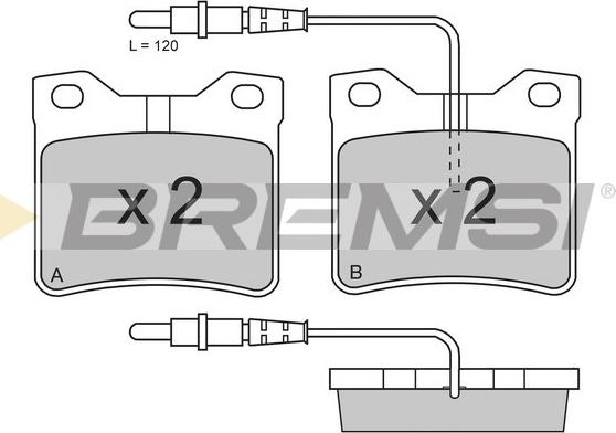 Bremsi BP2705 - Bremsbelagsatz, Scheibenbremse alexcarstop-ersatzteile.com