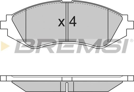 Bremsi BP2718 - Bremsbelagsatz, Scheibenbremse alexcarstop-ersatzteile.com