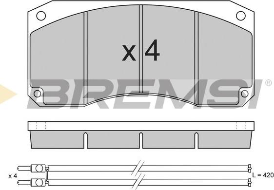 Bremsi BP7256 - Bremsbelagsatz, Scheibenbremse alexcarstop-ersatzteile.com