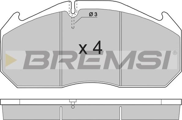 Bremsi BP7264 - Bremsbelagsatz, Scheibenbremse alexcarstop-ersatzteile.com