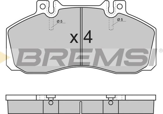 Bremsi BP7289 - Bremsbelagsatz, Scheibenbremse alexcarstop-ersatzteile.com