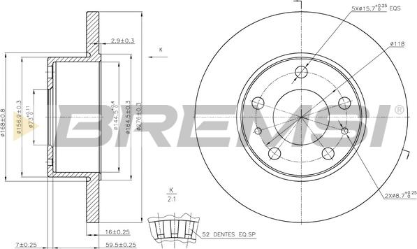 Bremsi CD5196S - Bremsscheibe alexcarstop-ersatzteile.com