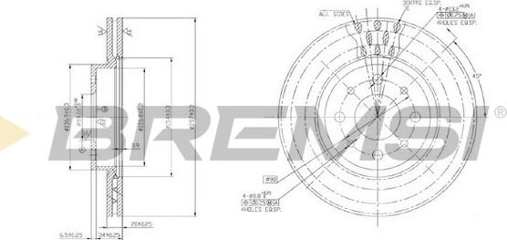 Bremsi CD6521V - Bremsscheibe alexcarstop-ersatzteile.com