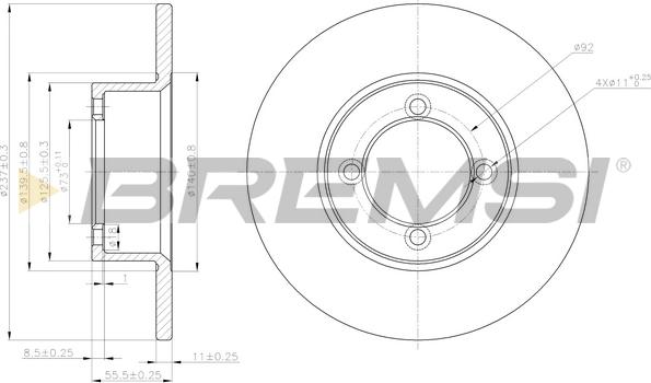 Bremsi CD6001S - Bremsscheibe alexcarstop-ersatzteile.com