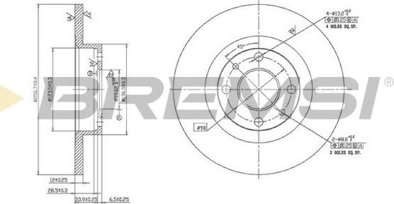 Bremsi CD6141S - Bremsscheibe alexcarstop-ersatzteile.com