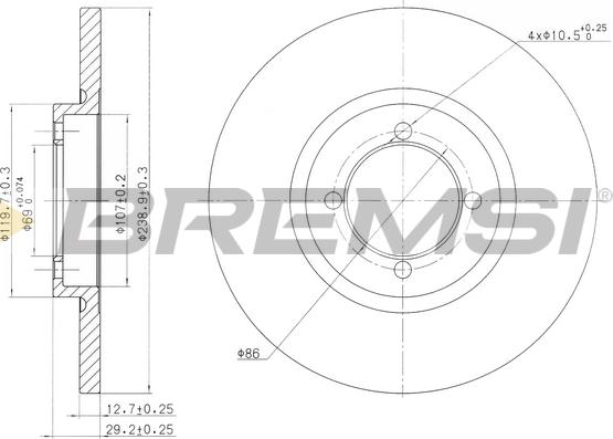 Bremsi CD6115S - Bremsscheibe alexcarstop-ersatzteile.com